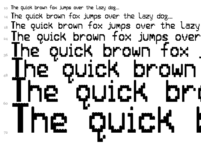 Lego Brix font waterfall